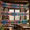 Decoraciones para el Festival de Medio Otoño, acertijos de linternas, colgantes de borlas, guirnaldas para centros comerciales, ambiente y disposición de escenas para eventos en tiendas, cuerdas para colgar