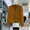 Moda Otoño 2026 Nuevo Abrigo Corto para Mujer con Diseño de Patchwork, Versátil, Adelgazante, Elegante y Juvenil