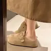 Mules Versátiles Retro de Suela Gruesa Cerrados para Mujer 2026 Otoño Nuevos Elegantes Suela Suave Cómodos Antideslizantes Zapatillas Birkenstock