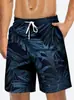 Exportación Transfronteriza Pantalones de Playa de Verano para Hombre Temu Deportivos Sueltos Estampado de Plantas Shorts de Playa Casuales para Hombre