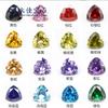 Yongjia Piedra Preciosa Zircón Triangular Cuentas Sueltas para Accesorios de Uñas DIY Incrustación Piedra Eterna