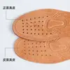 Las Plantillas de Cuero Genuino Absorben el Sudor, son Antiolor y Transpirables. Plantillas de Piel de Cerdo para Hombres y Mujeres Son Cuero Deportivo Perforado Transpirable Absorbente de Sudor Plantillas