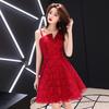Vestido de dama de honra simples e generoso, vestido curto de estudante emagrecedor, festa de fada, festa elegante, festa, vestido de noite pequeno