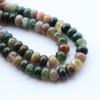 Contas de pedra natural, contas de ágata, jade, ábaco, contas soltas, espaçador redondo, junta, pulseira de brinquedo faça você mesmo, contas de pulseira