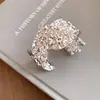 Pulsera abierta de impresión geométrica irregular plisada transfronteriza europea y americana, pulsera simple y elegante, lujo ligero con un toque de alta gama
