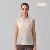 Vestido Solto de Yoga Transfronteiriço Blusa Bainha com Cordão Sem Mangas Top Roupa Externa para Corrida Treinamento Verão Leve Roupas de Fitness