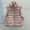 Chaqueta de Plumón Pinghu 2026 Otoño/Invierno Nuevo Estilo 90% Plumón de Pato Blanco Chaleco de Punto Patchwork Moda Chaleco para Mujer