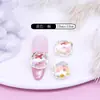 Acessórios de Arte de Unhas de Cristal de Verão Doces Coloridos Quadrados Diamante de Gelo Transparente Super Brilhantes Decorações de Celebridade da Internet para Unhas