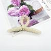 Douyin Little Red Book Mesmo Estilo Coreano Estilo Simples Disco de Cabelo Grande Transparente Cor Grab Clip Shark Clip Back Head Hairpin Clip