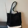 Bolsa de Hombro Grande de Pana para Mujer, Nueva de Otoño e Invierno, Estilo Japonés y Coreano, Bolsa de Viaje para el Trabajo, Bolsa Tote Casual para Mujer
