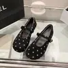 Zapatos Mary Jane de Lunares Estilo Coreano Otoño 2026 para Mujer, Zapatos Planos Versátiles y Elegantes con Corte Bajo y una Sola Correa