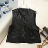 Estilo Étnico Estilo Chino Nuevo Chaleco Resistente Nueva Moda Retro Moda 2025 Bordado Botón Top Chaleco