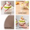 Internet descartável Celebridade Taro Mud Ice Bowl Shaved Ice Cup Paper Bowl Mianmiao Ice Bowl Sorvete Degradável Sobremesa Iogurte Copo de Papel