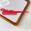 Novo Pente Flor Tulipa em Formato de Animal, Criativo e Divertido, Pente de Maquiagem de Acetato Vegetal de Alta Qualidade, Pente Portátil para Penteado