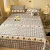 Almofada de Cama Estampada em Lã de Leite Colchão Dormitório Estudantil Pessoa Solteira Espessada Protetor de Colchão Outono e Inverno Quarto de Dormir Almofada Quente