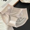 Calzones de Yoga Triangulares de Seda de Hielo Ultrafinos Extendidos Sin Costuras con Algodón Puro 7A Antibacteriano de Secado Rápido que Abrazan la Cadera para Mujer