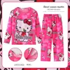 Pijama infantil para niñas y niños, de manga larga y pantalón largo, temática de bruja de dibujos animados, conjunto de ropa de casa del sudeste asiático