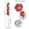 Flores Decorativas Artificiais de Buganvília Flores de Seda Árvore de Flor de Cerejeira Flor de Ameixa Ramo de Flor de Pessegueiro Tiras de Flores Artificiais de Plástico para Chão de Sala de Estar