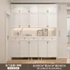 Gabinete de Zapatos de Madera Maciza, Gabinete de Entrada, Taburete, Gabinete de Almacenamiento Grande Integrado para Entrada del Hogar, Gabinete de Vestíbulo con Separación