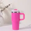Taza con Asa para Niños de 14 oz de Venta Caliente, Taza Portátil para Coche, Taza Mini de Coche Multicolor con Popote, Regalo de Taza de Agua
