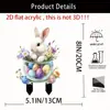 Amazon Taza de Huevo Colorida de Pascua Conejo Lindo Acrílico Escultura de Jardín al Aire Libre Decoración de Piso Accesorios para Patio