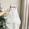 Faixa de Cabeça Brilhante de Natal Presente de Véspera de Natal Papai Noel Boneco de Neve Faixa de Cabeça com Galhos Decoração de Festa de Feriado Barraca