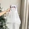 Diadema de Cuernos con Bola de Pelo Roja Navideña Palo Retorcido Otoño e Invierno Diadema de Cuernos de Árbol de Navidad Accesorios Versátiles para el Cabello para Fotos