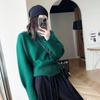 Minimalista de alta qualidade meia-gola tartaruga solto suéter feminino outono novo solto exterior vestir estilo japonês preguiçoso estilo inferior suéter
