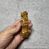 Yiming Xianyuan Bambú de Seda Dorada Mango de Bambú Creativo Colgante Manualidades de Talla en Madera DIY