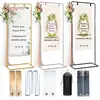 Fábrica de Origem Props Transfronteiriços Placa Balão de Casamento Suporte de Flores Arte em Ferro Display Quadrado Decoração de Festa Stand de Boas-Vindas