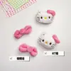 Nuevo Pinche de Pelo de Gato de Peluche de Otoño con Lazo Rosa Dulce para Niña Pinza Lateral Accesorios para el Cabello