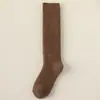 Calcetines de lana para pantorrilla de mujer, otoño e invierno, engrosados con forro polar, resistentes al frío, cálidos, adelgazantes, estilo Lolita, calcetines largos de cachemira