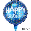 Globo de Feliz Cumpleaños Bola de 18 Pulgadas FELIZCUMPLEAÑOS Globo de Película de Aluminio Decoración de Cumpleaños Diseño de Fiesta