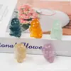 Cristal Natural Fluorita Dinossauro Godzilla Escultura Pedra Bruta Minério Animal Espécime Artesanato Popular de Ciência para Crianças