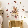 BR1230E Zorro de Dibujos Animados Hongo de Arce Estrellas Autoadhesivo Anime Papel Tapiz Cuento de Hadas Habitación Infantil Pegatinas Decorativas