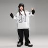 Ropa de Hip-Hop Infantil de Moda Primavera y Otoño Sudadera de Marca de Moda Hip-Hop para Niños Traje Ropa Suelta de Hip Hop para Niños para Actuación