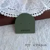 Cartulina Verde de Castaño de Agua de Alta Calidad Engrosada para Tarjetas de Exhibición de Empaque para Pendientes, Aretes, Pasadores para el Cabello, Collares, Pulseras y Joyería