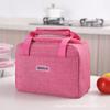 Bolsa de Picnic Pequeña Oxford Catiónica Cuadrada para Estudiantes Trabajadores, Bolsa de Hielo, Bolsa de Almuerzo Portátil, Bolsa Térmica para Llevar Comidas