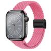 Correa de Reloj Magnética Trenzada de Doble Bucle para Cintura Delgada Adecuada para Apple 9 10 iWatch S11 Pulsera Magnética de Nylon