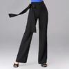 Calça Pantalona com Fitas para Mulheres 2026 Novo Estilo Transfronteiriço, Caimento Fluido Cor Sólida Simples Emagrecedora Cintura Alta Dança Perna Reta