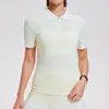 Conjunto de Roupa Esportiva Transfronteiriça Caijue para Mulheres, Roupa de Yoga Respirável, Roupa de Fitness de Manga Curta, Conjunto de Roupa Slim-Fit para Badminton e Tênis para Mulheres