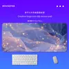Lindo Mouse Pad de Mesa com Estampa Starlight em Gaze, Transferência Térmica de Alta Definição, Resistente ao Desgaste, Antiderrapante, Grande Tapete de Mesa, Suporta Estampas Personalizadas