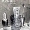 Vaso para enjuague bucal taza de pareja taza para el hogar de alto valor taza para enjuague bucal cepillo de dientes taza para dientes almacenamiento onda de agua dormitorio estudiantil portátil