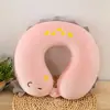 Almohada de Espuma Viscoelástica en Forma de U Almohada de Dibujos Animados en Forma de U logo Regalo para Actividad Almohada de Viaje Siesta Almohada Cervical para el Cuello