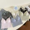 Top de Tubo Cruzado Hermoso con Copas Fijas y Almohadilla en el Pecho Chaleco Camisola para Mujeres de Verano