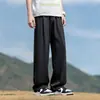 Personalizado/Primavera 2026 Nuevo Estilo Coreano Simple Pantalones de Hombre Caídos Sueltos Talla Grande Rectos Casuales HK9