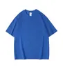 Camiseta Pesada 260g, Cor Sólida Manga Curta Uniforme de Equipe de Trabalho, Manga Meia-Manga, Ombros Caídos, Estilo Unissex, Secagem Rápida, Gola Redonda