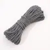 Corda de Poliéster-Algodão Monocromática 4mm Corda Trançada Artesanato DIY para Joias Pingente de Corda de Algodão Artesanato de Tecelagem Chaveiro 48 Cores