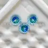 Zircón de corte araña de dos tonos degradado de alto brillo de 5A, color degradado de alto fuego de 6 mm, diamante suelto para arte de uñas hecho a mano y accesorios de joyería