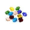 Pulseira de Contas de Cristal com Pingente de Cruz de Vidro 14mm Acessórios diy Material de Contas Artesanal